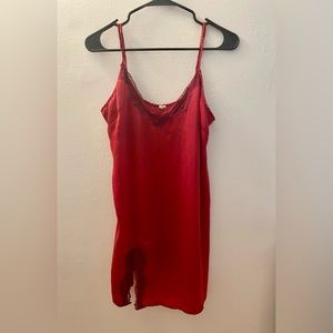 Red Slip Dress